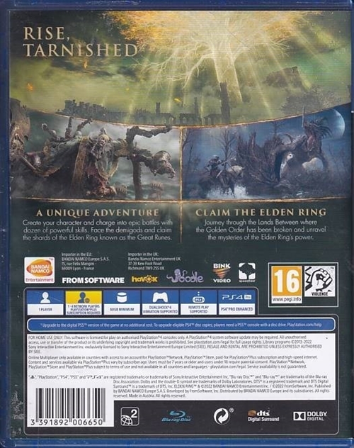 Elden Ring - PS4 (A Grade) (Genbrug)